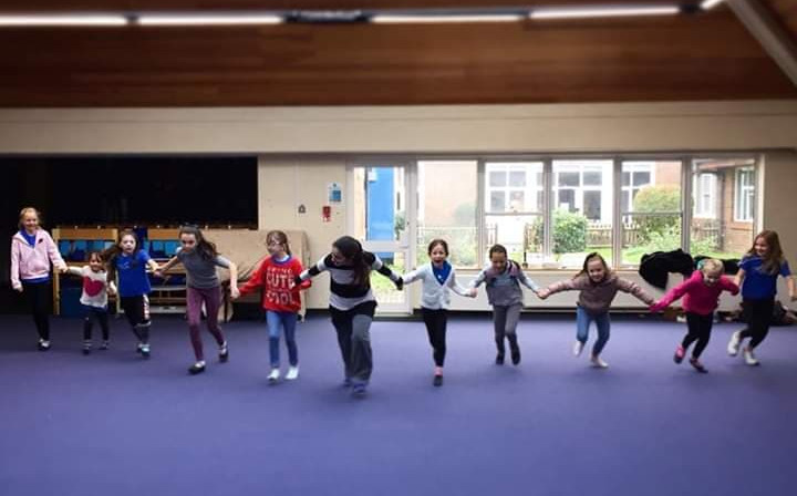 Vivian teaching a childrens class